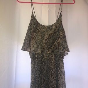 Snakeskin maxi dress
